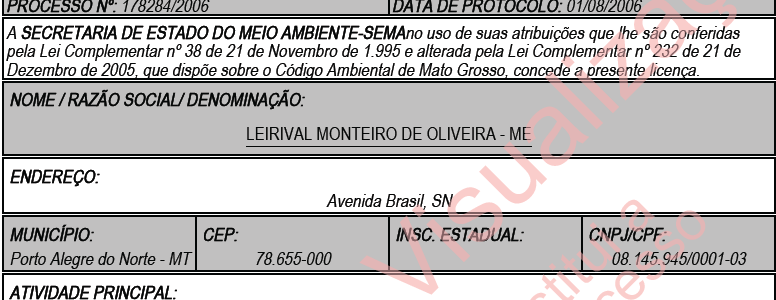 LO – Leirival Monteiro de Oliveira – ME