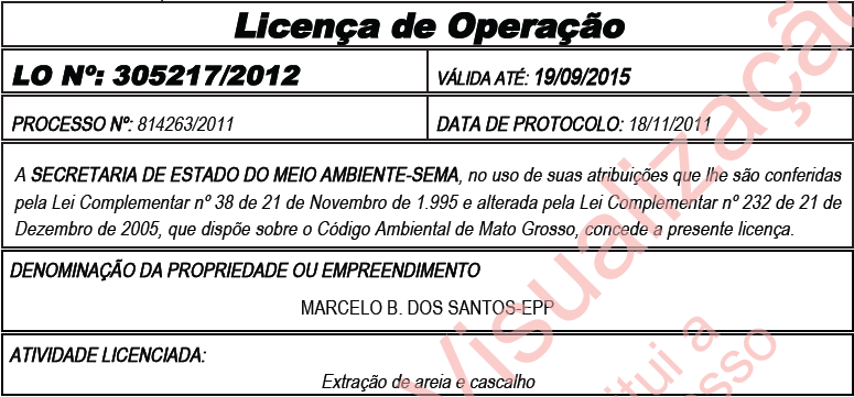 LO – Marcelo B. dos Santos – EPP